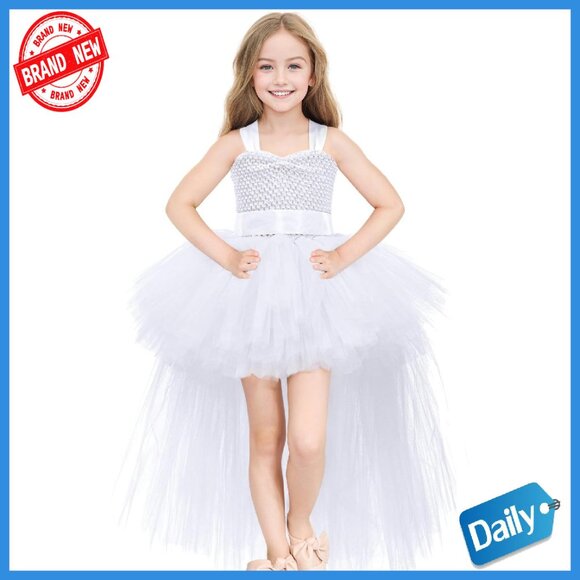 Girls Halloween Tutu Dress Tulle Fairy Princess Birthday Party Outfit